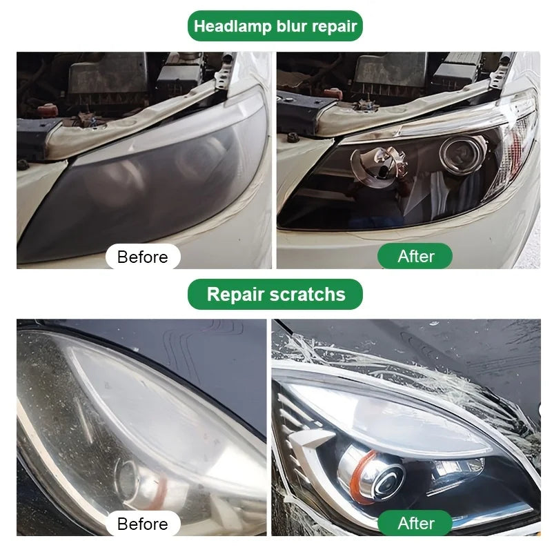 Car Headlight Polishing Wax 30g - Repair Yellowing & Oxidation, Headlamp Cleaner & Renovation Paste