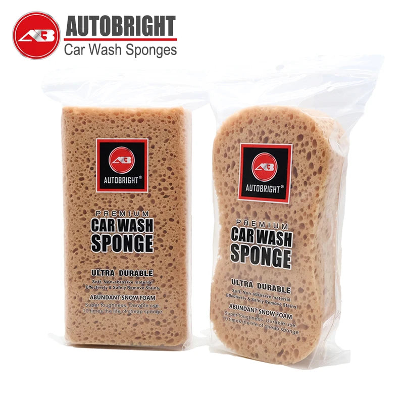 Car Washing Sponge Set - Large Size Water-Absorbent Detailing Cleaning Accessories