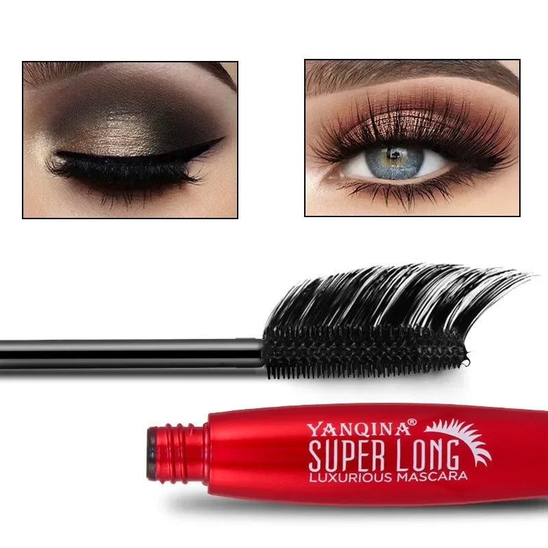Waterproof Lengthening Mascara with Curling & Thickening Effect - Long Lasting Eyelash Extension Makeup