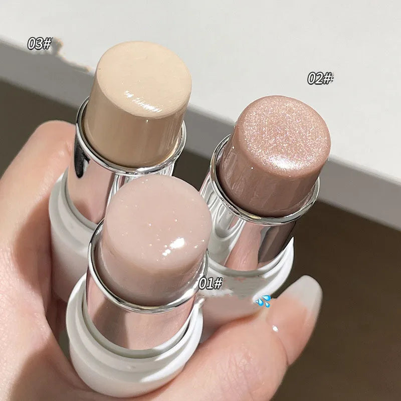 Waterproof Highlighter Stick for Face Makeup Brightening & Contouring - Multiple Colors