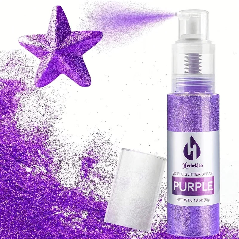 Glitter Spray for Cake Decorating and DIY Crafts - Lust Birthday & Halloween Glitter Powder