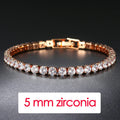 Zirconia Tennis Bracelet for Women Trendy Crystal Bangle Jewelry for Teen & Wedding