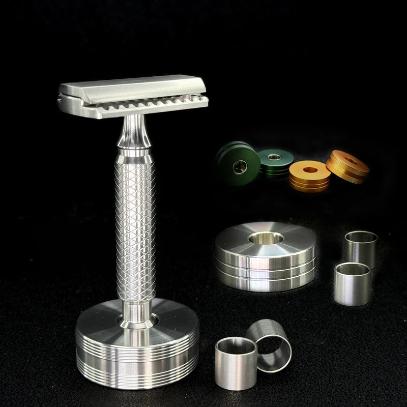 316L Stainless Steel Razor Stand with Variable Diameter Base for Men’s Grooming