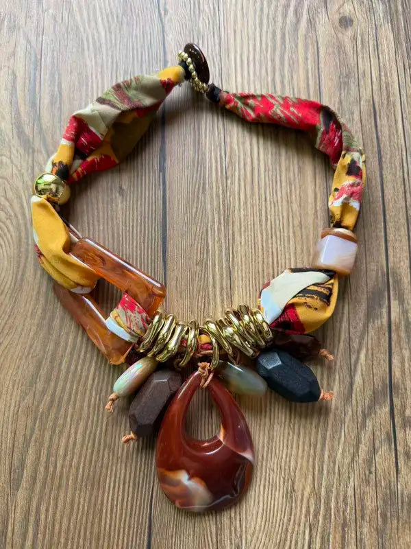 Statement Geometric Necklace Handmade for Women Trendy Wedding Party Jewelry