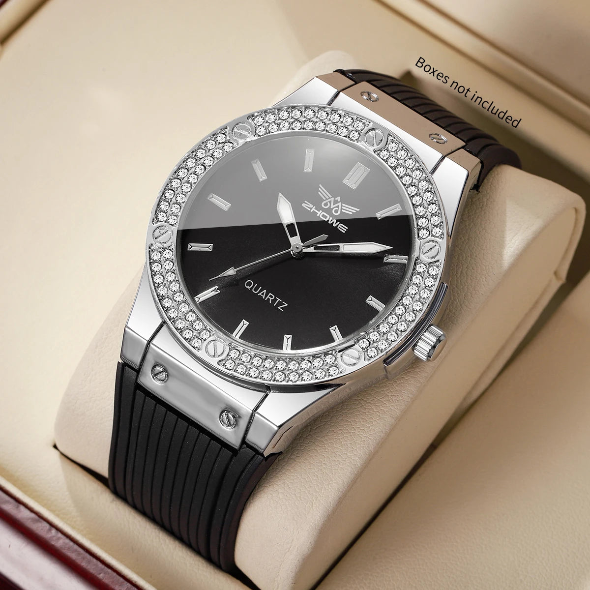 Men's Quartz Sport Watch with Silicone Strap - Fashionable Casual Wristwatch