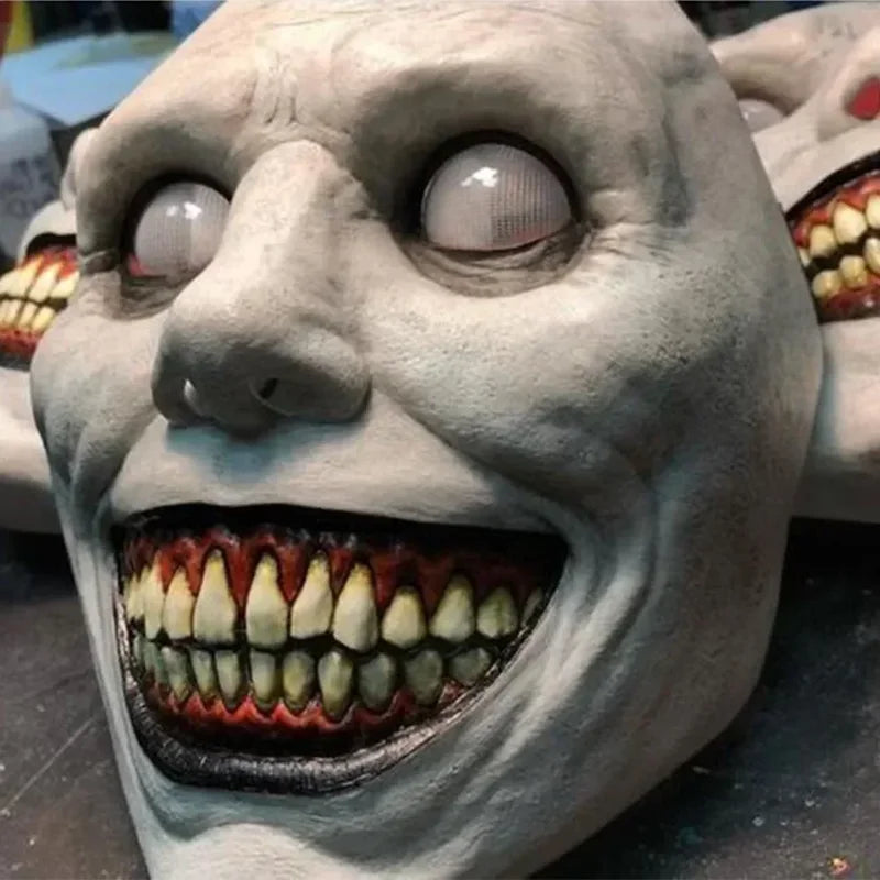Creepy Halloween Demon Mask - Horror Face Mask for Cosplay & Party