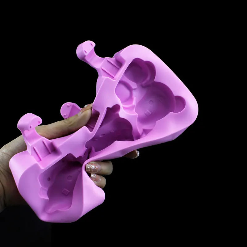 Silicone Ice Pop Mold Set - DIY Frozen Dessert & Cheese Stick Molds