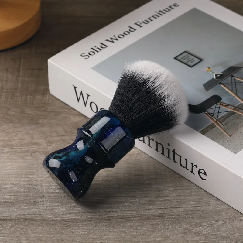 Men's 26MM Synthetic Shaving Brush with Space Color Handle - Tuxedo Style