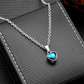 Stainless Steel Heart Urn Necklace with Birthstone - Cremation Keepsake Jewelry