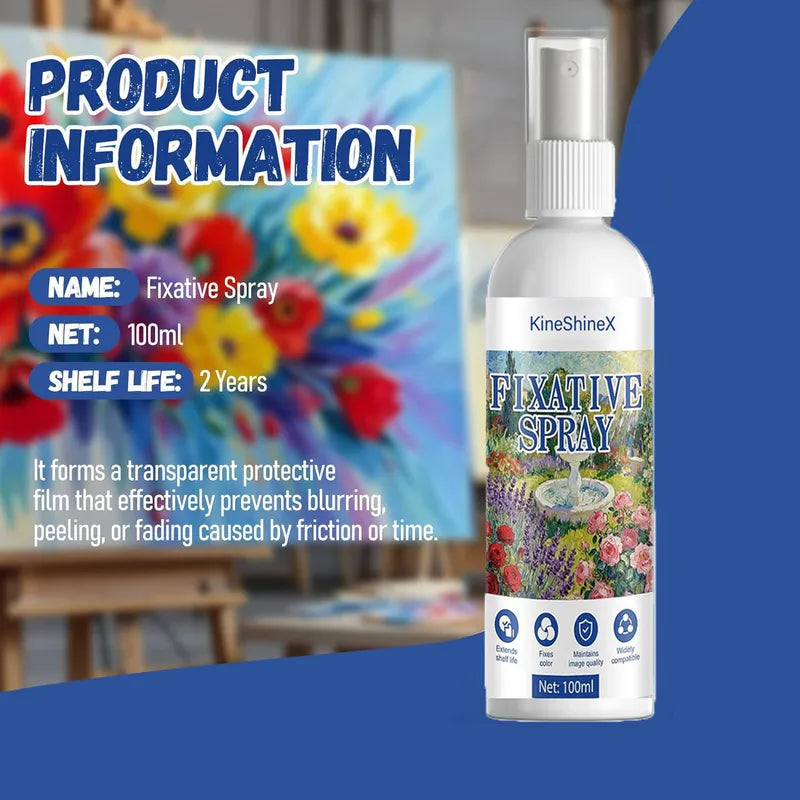 Art Fixative Spray Long-Lasting Protective Coating for Pastels & Paintings