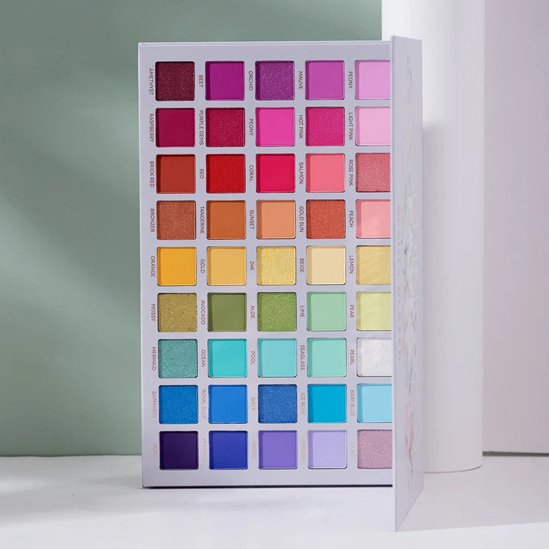 Waterproof Eyeshadow Palette with Shimmer Highlighter and Contour Makeup Set