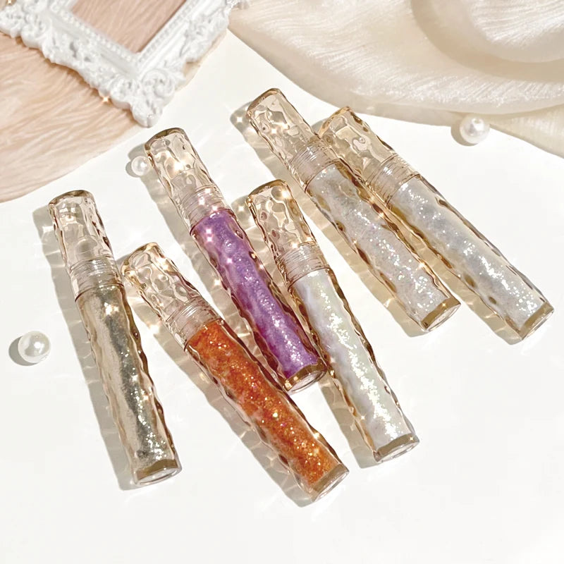 Sparkling Liquid Eye Shadow Set - Pearlescent, Glitter, Long-Lasting, Multiple Colors