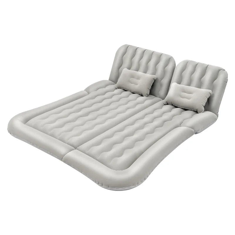 Inflatable Car Air Mattress with Pump - Universal Trunk Camping Bed for Travel & Sleeping