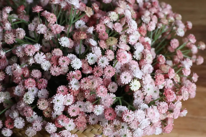 20Pcs Artificial Baby's Breath Latex Flowers for Wedding Bridal Decor Party Home