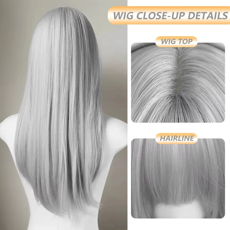 Synthetic Wig for Party Halloween Cosplay Role-Playing Daily Use - High-Temperature Hair Accessory