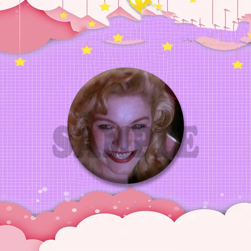 Horror Laura Palmer Enamel Pin - Twin Peaks Creative Brooch for Bags & Clothes