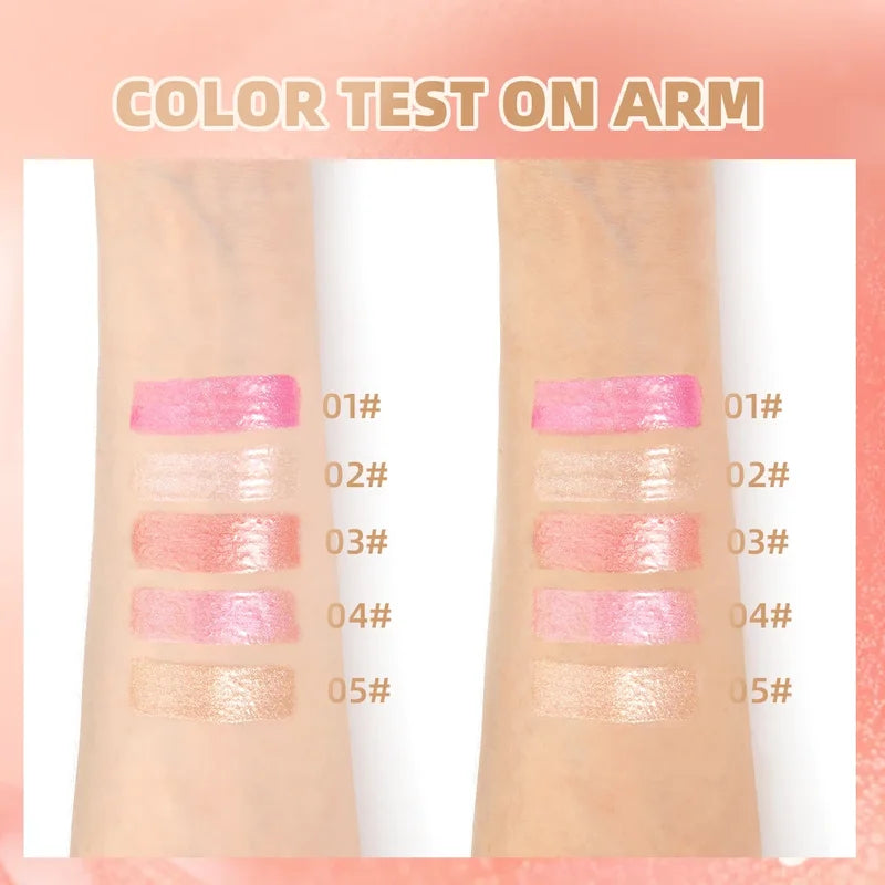 Glitter Lip Gloss Long Lasting Moisturizing Lipstick with Diamond Shine