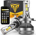 2-Pack H4 Smart LED Headlight Bulbs 90000LM 3000K-6500K App Control Bluetooth
