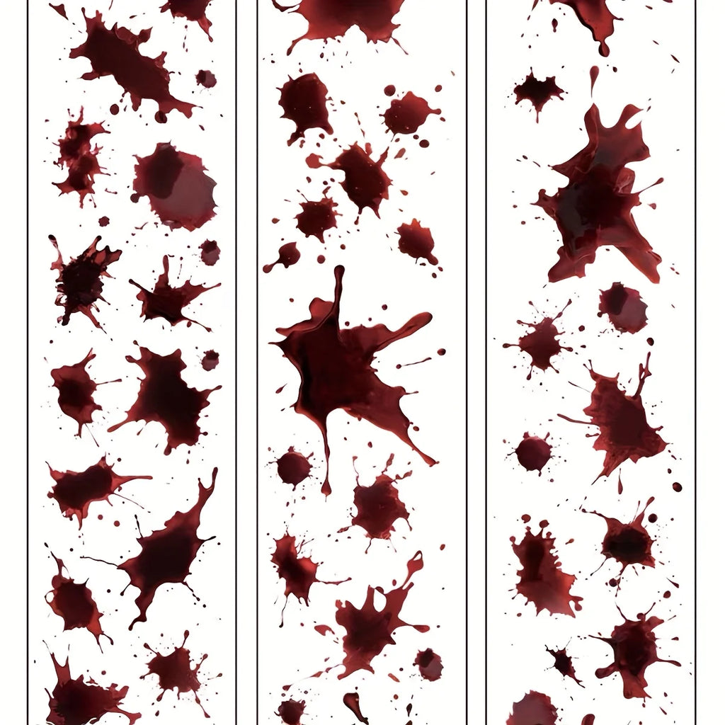Gothic Planner Stickers Blood Lightning Gear Designs for Journaling & Crafts