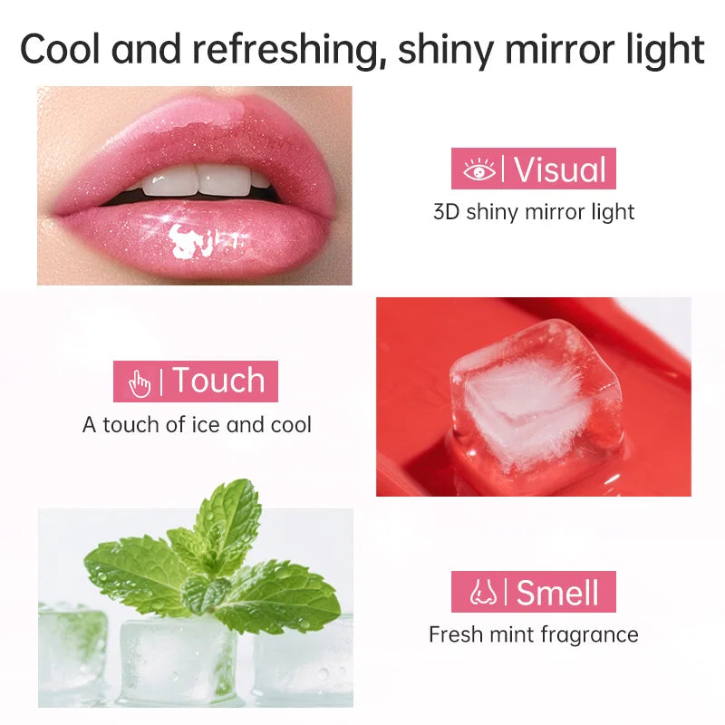 Moisturizing Lip Gloss with Precise Applicator - Water-Resistant, Long-Lasting