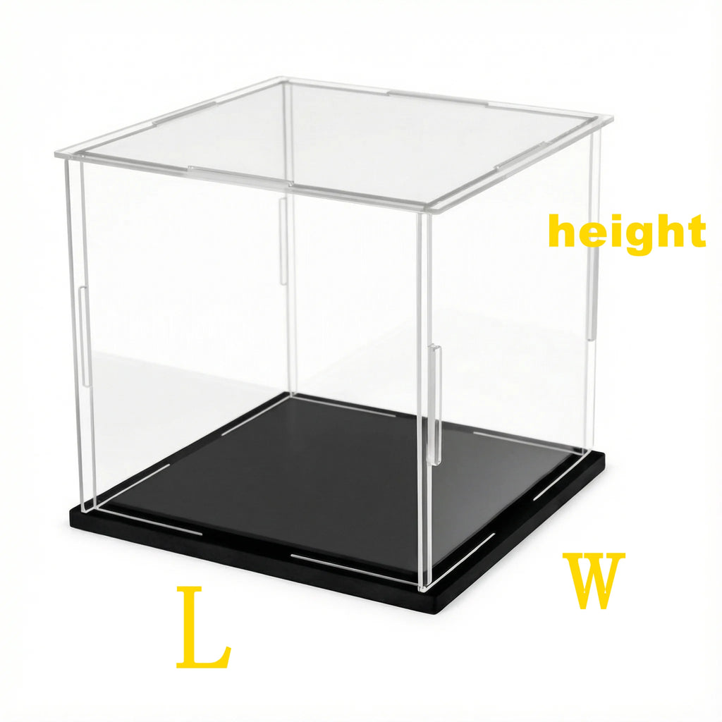 Clear Acrylic Display Case Dustproof Toy Car Model Box with Multiple Sizes