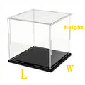 Clear Acrylic Display Case Dustproof Toy Car Model Box with Multiple Sizes