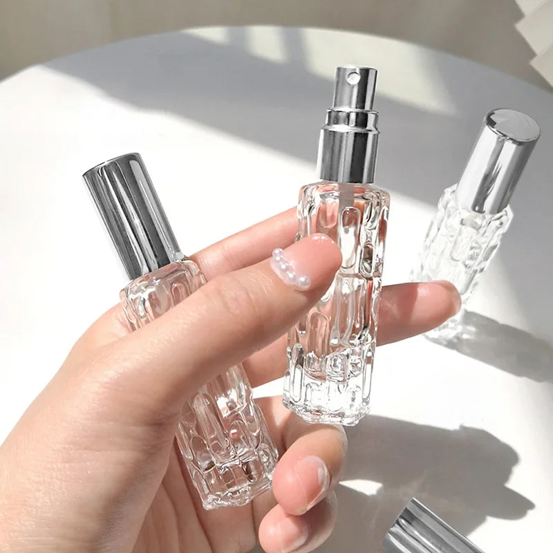 10ml Glass Perfume Spray Bottle with Aluminum Mist Head - Travel Dispenser