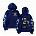 Anime Hoodie Muichiro Tokito Demon Slayer Casual Streetwear Jacket Men Women