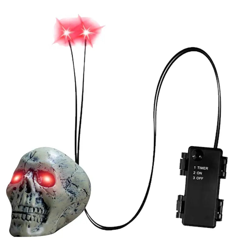 Halloween LED Glowing Eyes with Timer - Horror DIY Skeleton Eyes for Masks Props