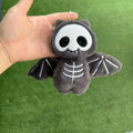 Halloween Skeleton Bat Plush Keychain for Kids Bag Decor Holiday Gift