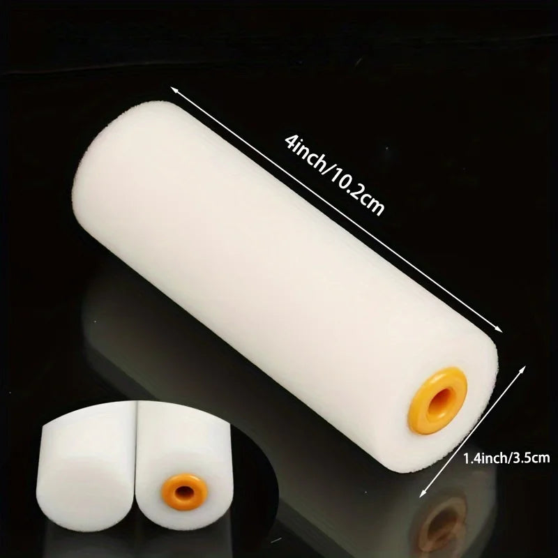 10pcs Embossed Sponge Paint Rollers for Water & Oil-Based Latex Paints