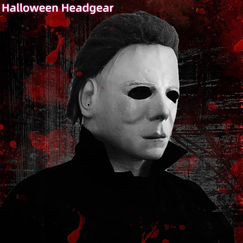 Halloween Michael Myers Latex Mask - Realistic Horror Cosplay Prop