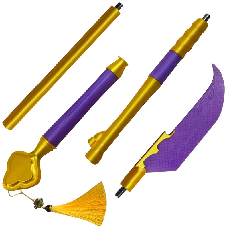 Lighted Colorful Sword Cosplay Prop with 3D Printed Arm for Halloween & Parties