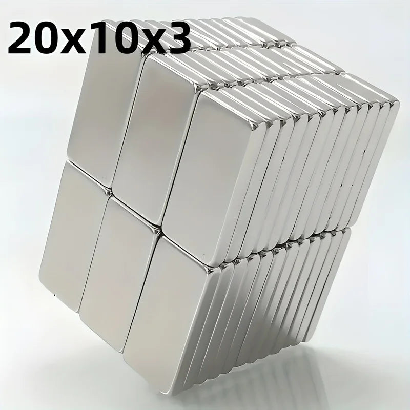 Rectangular Magnet Set 20/50pcs Metal Magnets for Industrial Use, No Battery Needed