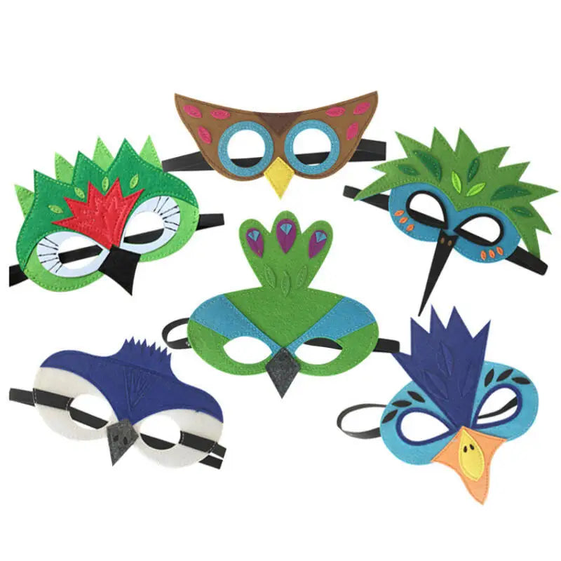 Kids Bird Wings & Mask Costume Set for Stage Play Halloween Cosplay