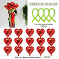 Balloon Bouquet Set for Celebrations - Red & Green Latex DIY Party Decor