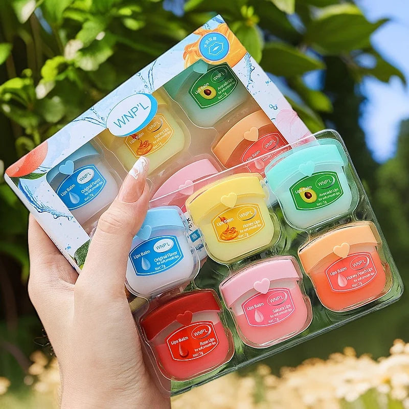 Fruit Flavor Lip Gloss Gift Set - Moisturizing Lipstick & Colorless Lipstick for Party & Daily Use