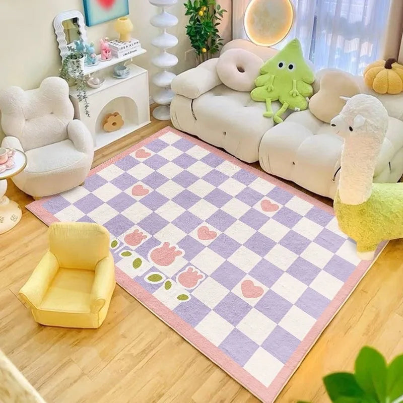 Imitation Cashmere Carpet for Bedroom and Living Room - Non-Slip, Easy Care Home Decor