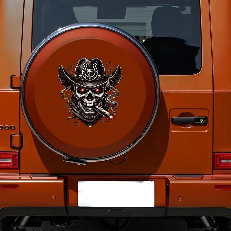 Western Cowboy Skull Car Stickers Decals for Vehicle Bumper Windows Motorcycle Laptop Walls