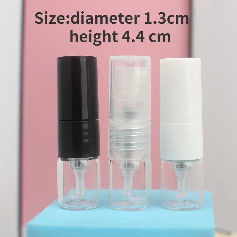 Refillable Glass Perfume Spray Bottles - Fine Mist Dispenser Sample Set