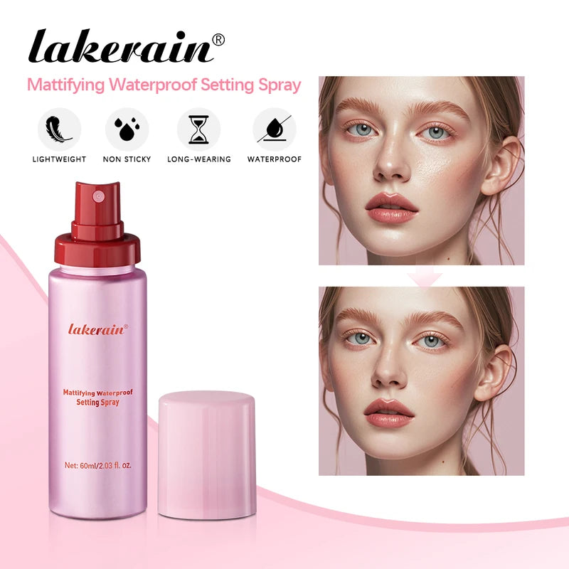 Matte Finishing Waterproof Setting Spray Oil Control Long-Lasting Makeup Fixer