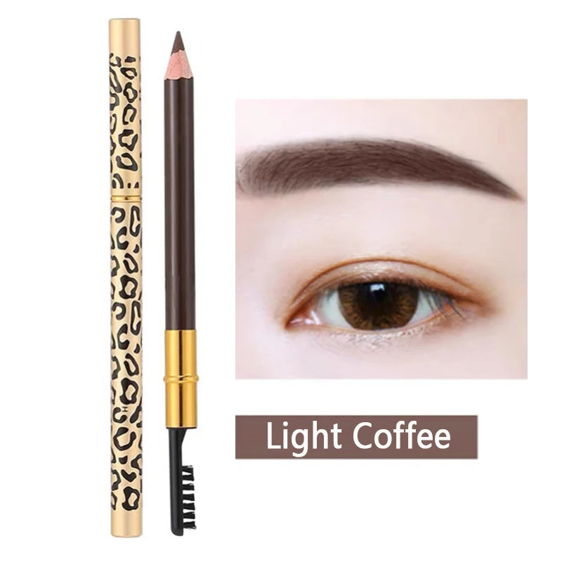 Waterproof Double Head Eyebrow Pencil for Natural, Long-Lasting Brows - No Blooming, Sweatproof, Shaping Makeup Tool