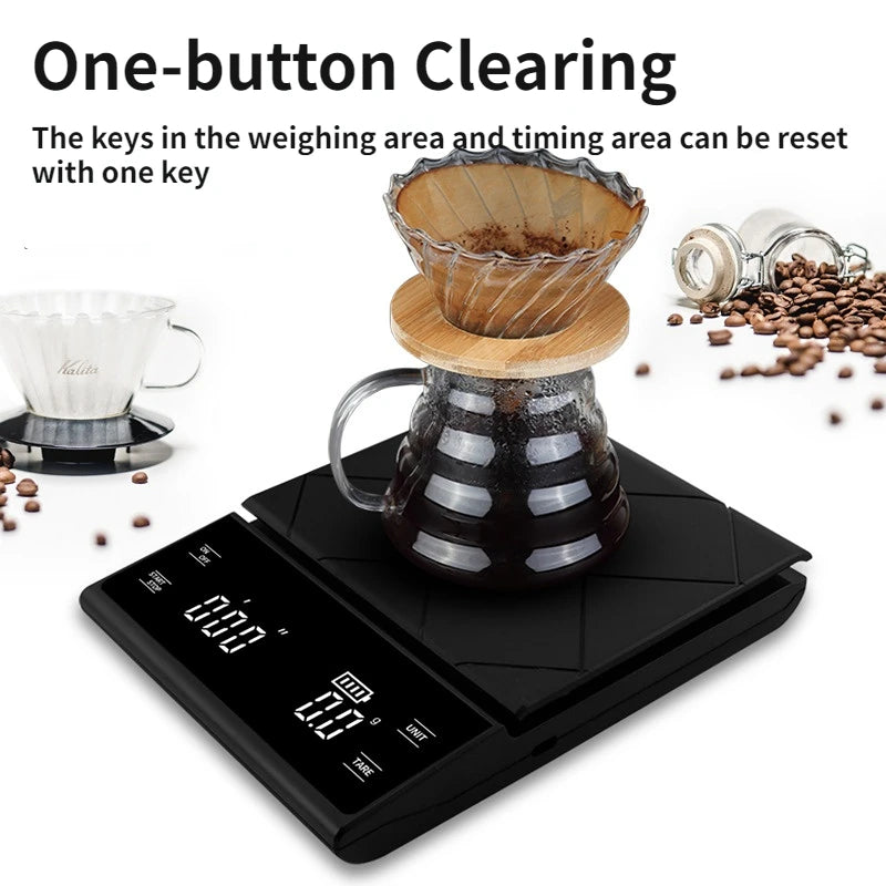 Digital Coffee Scale High Precision Kitchen Weighing Scale 3kg/0.1g