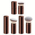 Extendable Makeup Brushes Set - 3pcs Synthetic Face Brush Kit for Liquid Cosmetics