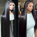 Brazilian Human Hair Wigs 13x6 HD Lace Front Pre Plucked 200 Density Natural Color
