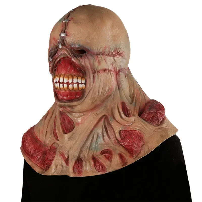Halloween Zombie Cosplay Mask - Horror Movie Nemesis Costume Prop