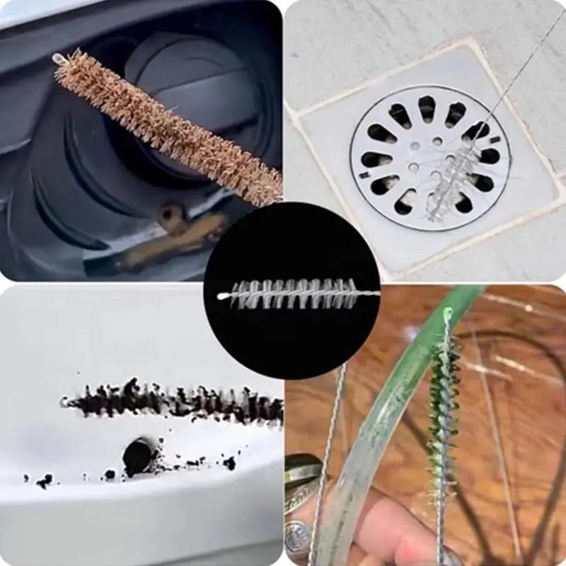 6m Flexible Drain Pipe Dredging Brush for Clogged Tubes and Drains