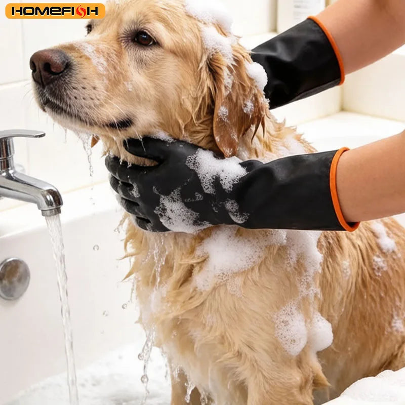 35cm Latex & Rubber Cleaning Gloves for Dishwashing & Kitchen Use