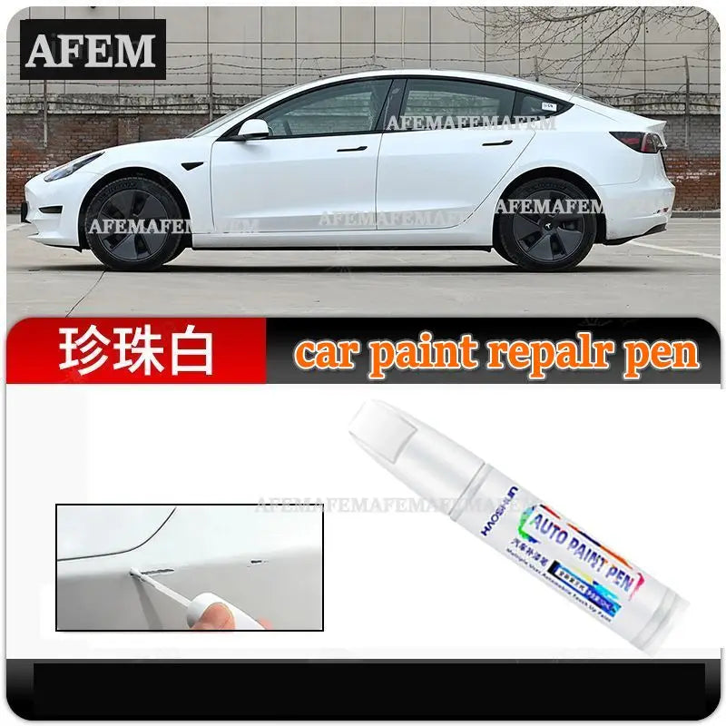 Automotive Touchup Pen for Car Scratch Repair - Pearl White, Blue, Black, Red & More