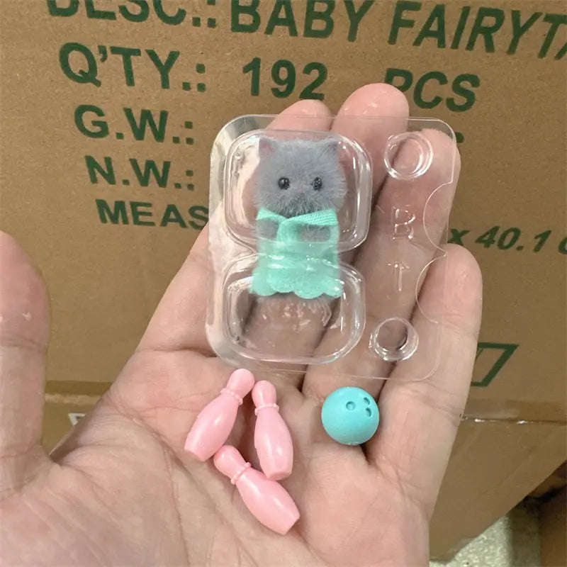 Sylvanian Families Baby Fairy Series Mini Figures with Flower Leaf Wings - Collectible Blind Bag Toy